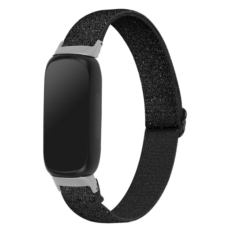 Cool Metal Og Nylon Rem passer til Fitbit Inspire 3 - Sort#serie_9