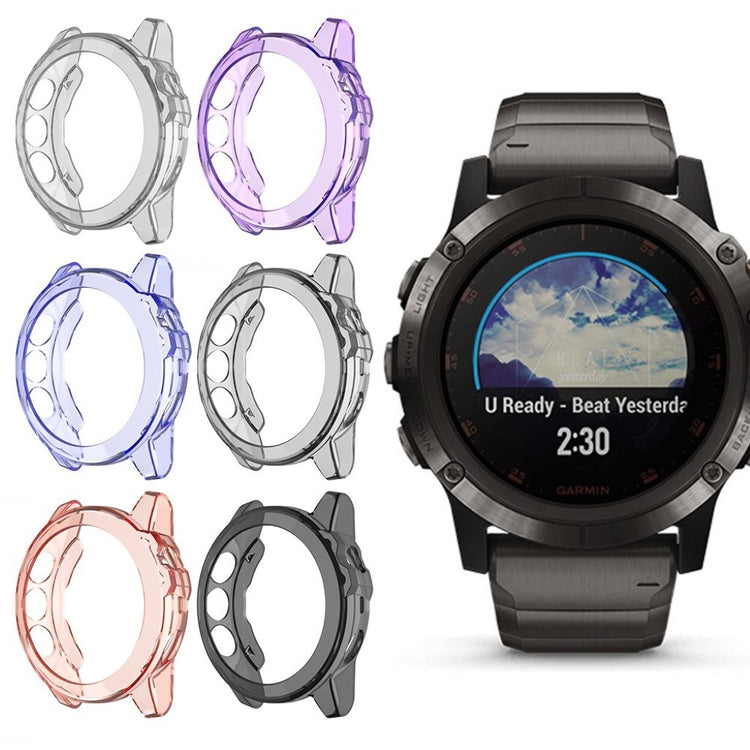 Meget Fint Garmin Fenix 5 Silikone Cover - Sort#serie_1