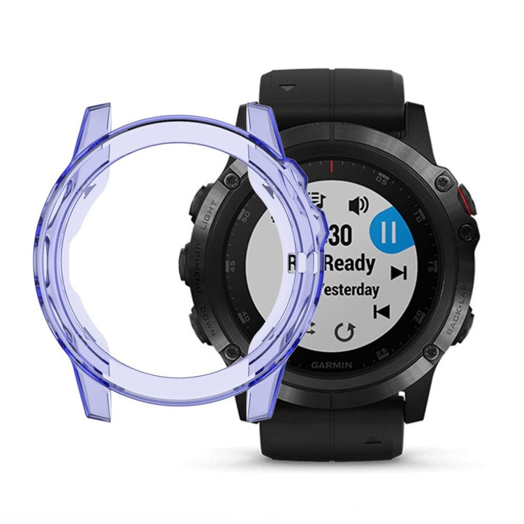 Super Godt Garmin Fenix 5X Silikone Cover - Blå#serie_5