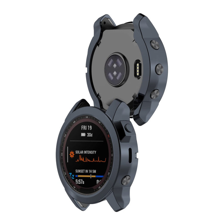 Mega Fint Silikone Cover til Garmin Fenix 7 - Sølv#serie_3