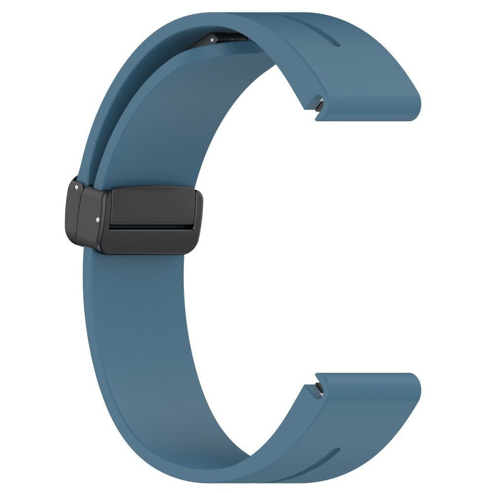 Udsøgt Metal Og Silikone Universal Rem passer til Smartwatch - Blå#serie_5
