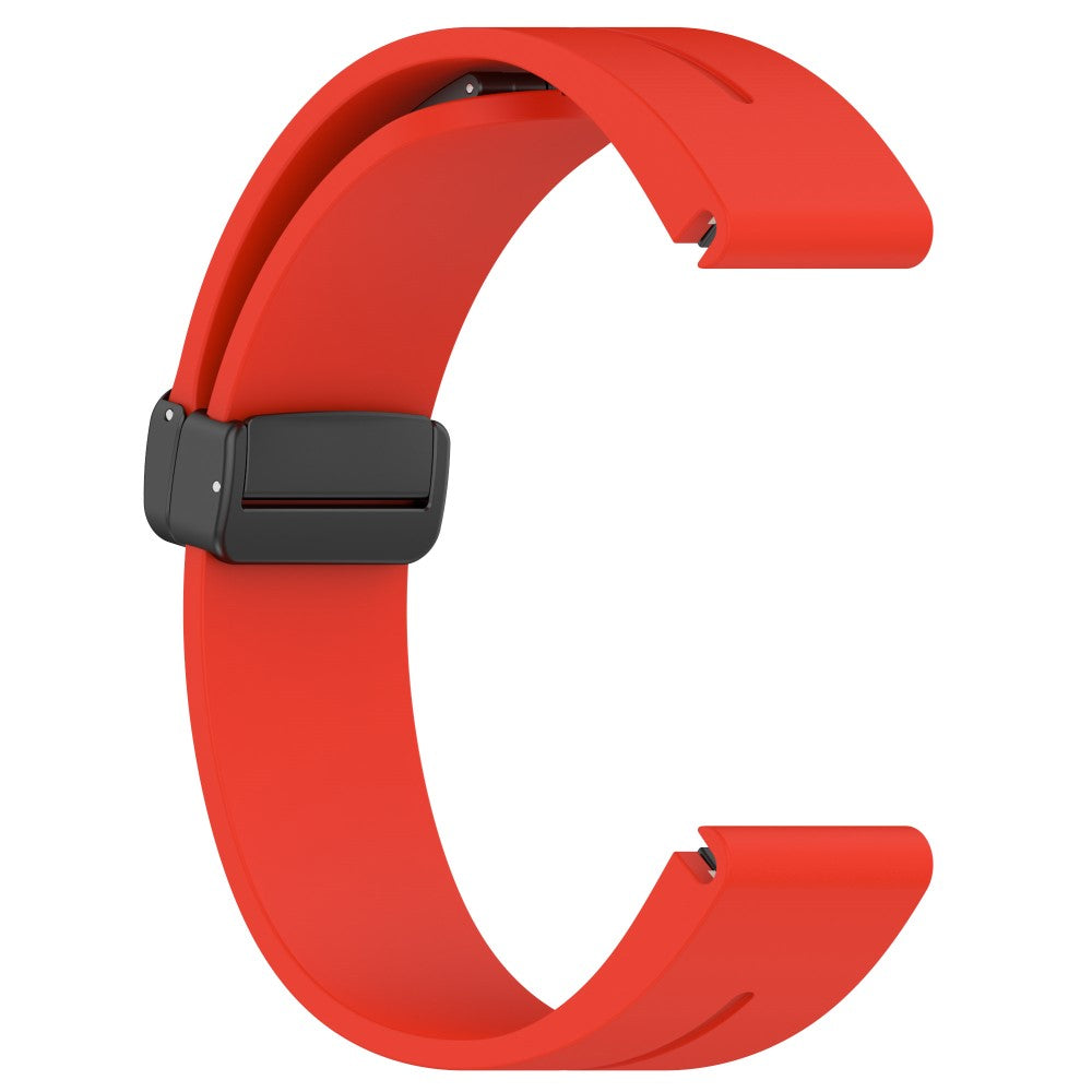 Udsøgt Metal Og Silikone Universal Rem passer til Smartwatch - Rød#serie_6