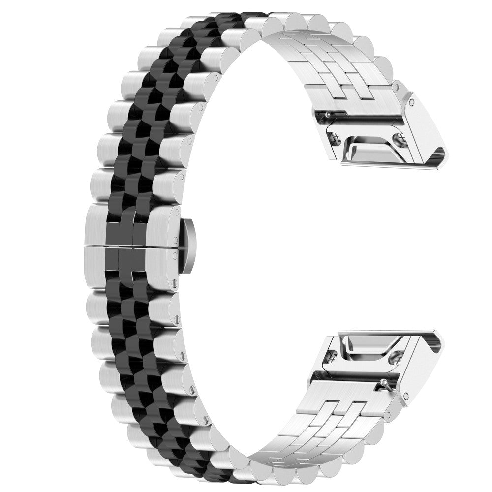 Super Kønt Metal Universal Rem passer til Garmin Smartwatch - Sølv#serie_1