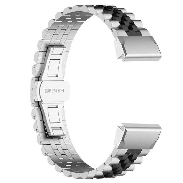 Super Kønt Metal Universal Rem passer til Garmin Smartwatch - Sølv#serie_1