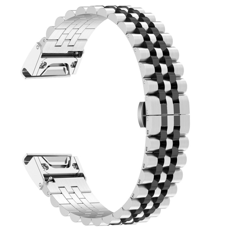 Super Kønt Metal Universal Rem passer til Garmin Smartwatch - Sølv#serie_2