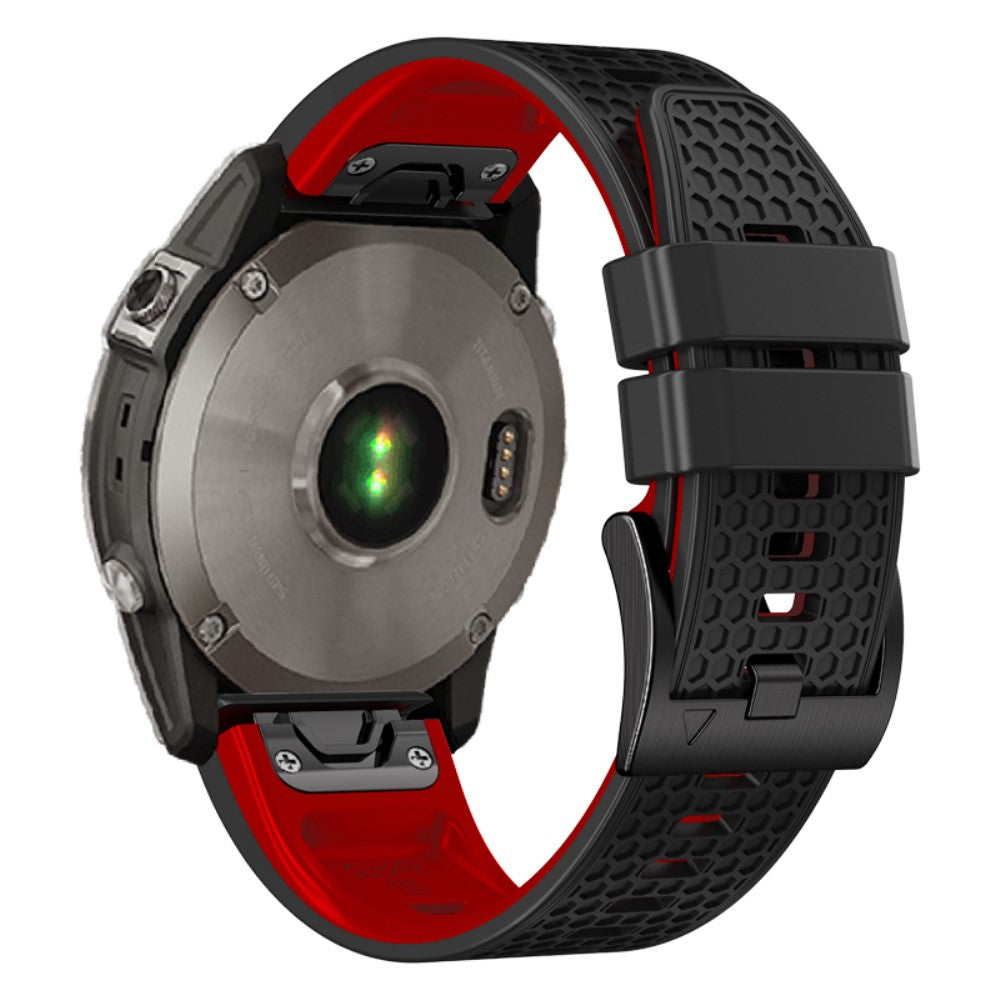 Super Fint Silikone Universal Rem passer til Smartwatch - Sort#serie_5