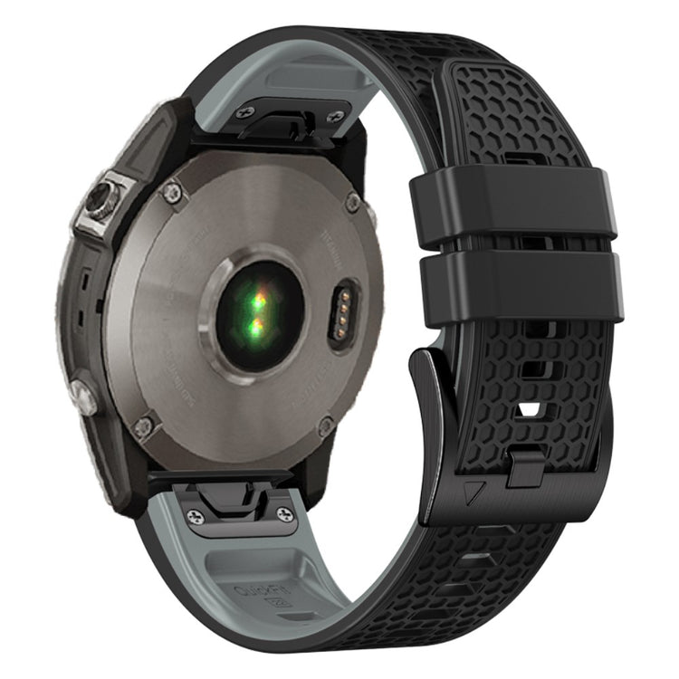Super Fint Silikone Universal Rem passer til Smartwatch - Sort#serie_6