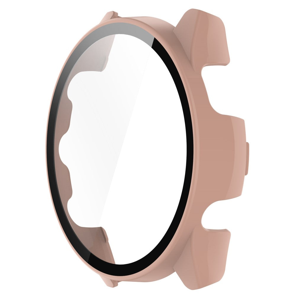 Super Fint Cover med Skærmbeskytter i Plastik og Hærdet Glas passer til Garmin Forerunner 265 - Pink#serie_1