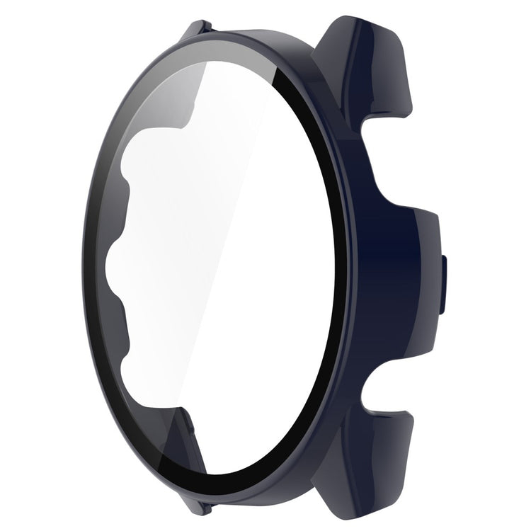 Super Fint Cover med Skærmbeskytter i Plastik og Hærdet Glas passer til Garmin Forerunner 265 - Blå#serie_3