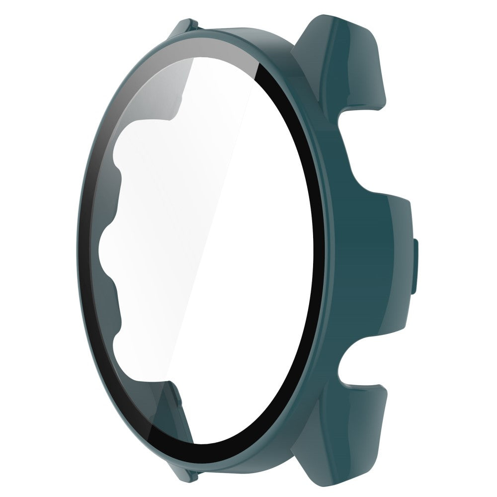 Super Fint Cover med Skærmbeskytter i Plastik og Hærdet Glas passer til Garmin Forerunner 265 - Grøn#serie_4
