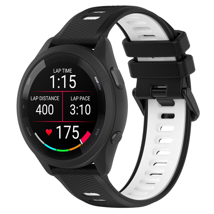 Mega Cool Silikone Rem passer til Garmin Forerunner 265S - Sort#serie_5