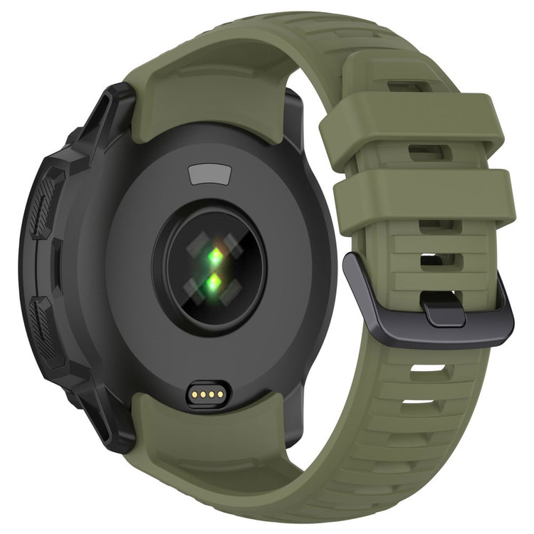 Vildt Smuk Metal Og Silikone Universal Rem passer til Smartwatch - Grøn#serie_2
