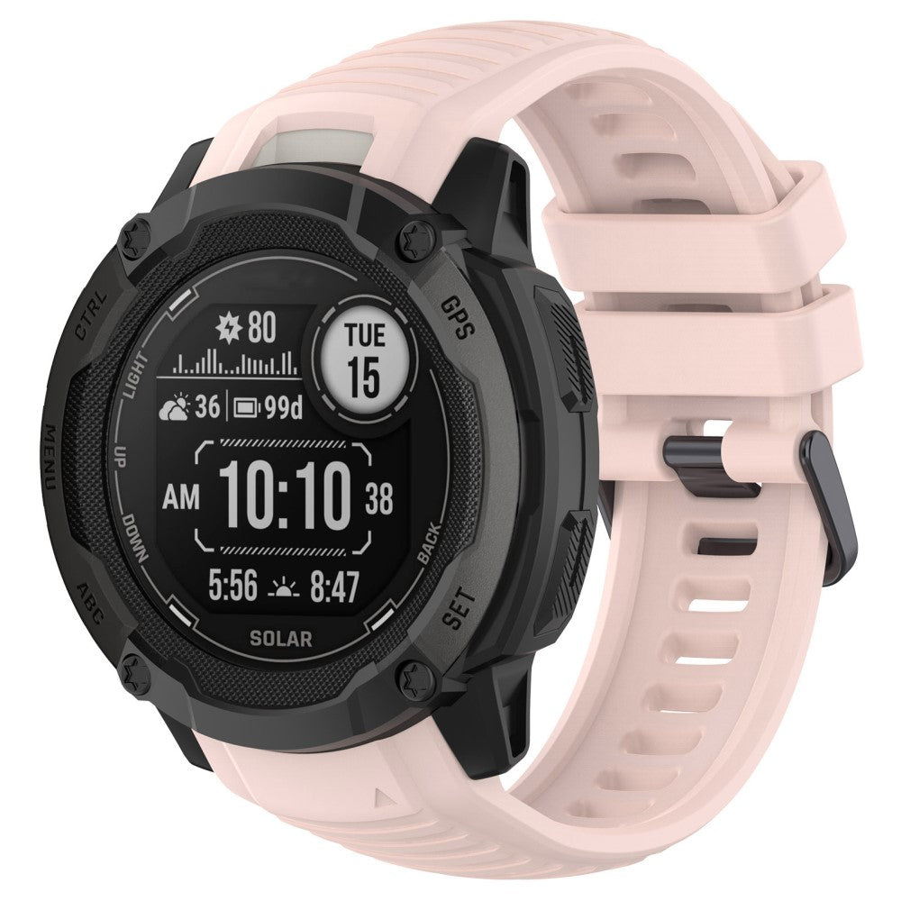Vildt Smuk Metal Og Silikone Universal Rem passer til Smartwatch - Pink#serie_3