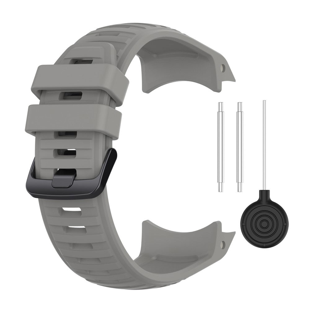 Vildt Smuk Metal Og Silikone Universal Rem passer til Smartwatch - Sølv#serie_5