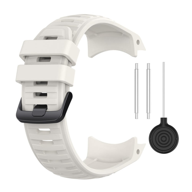 Vildt Smuk Metal Og Silikone Universal Rem passer til Smartwatch - Hvid#serie_6