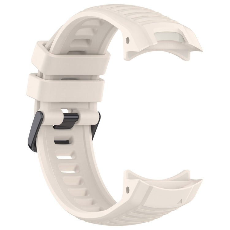 Vildt Smuk Metal Og Silikone Universal Rem passer til Smartwatch - Hvid#serie_8