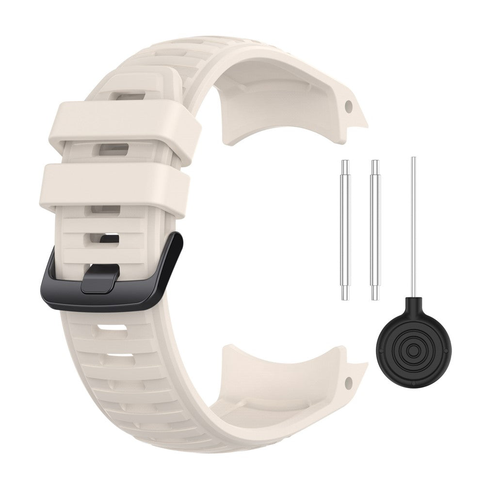 Vildt Smuk Metal Og Silikone Universal Rem passer til Smartwatch - Hvid#serie_8