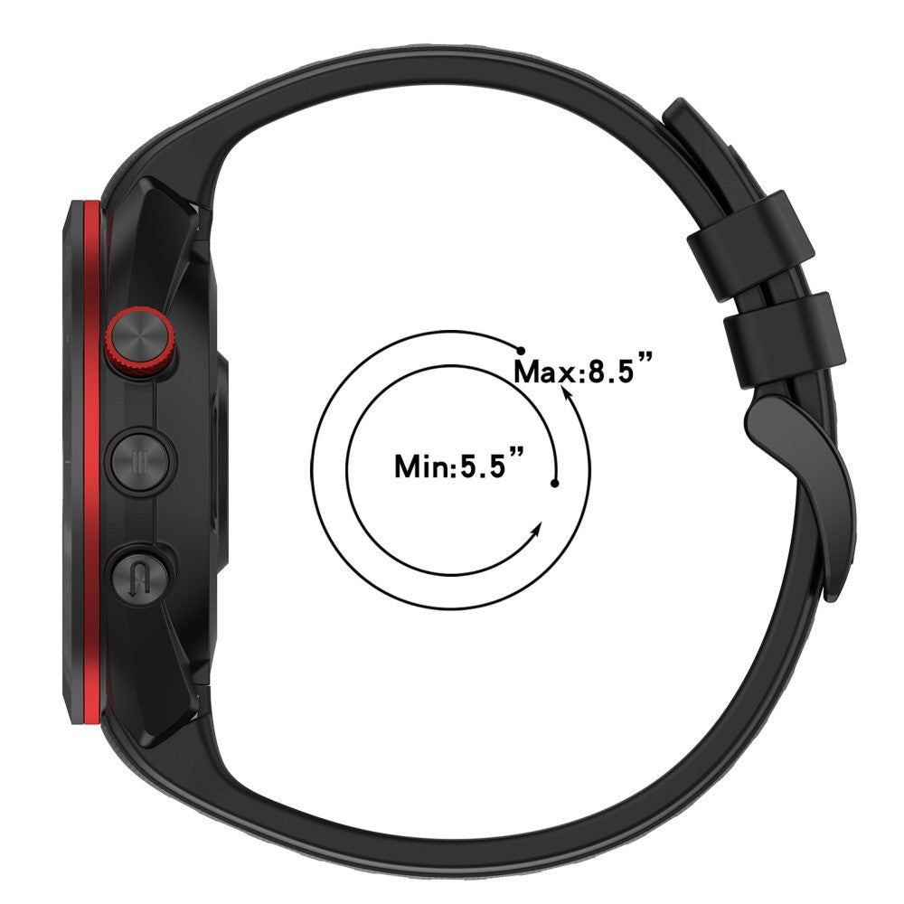 Metal Og Silikone Universal Rem passer til Garmin Approach S70 (42mm) / Garmin Approach S70 Series - Blå#serie_6