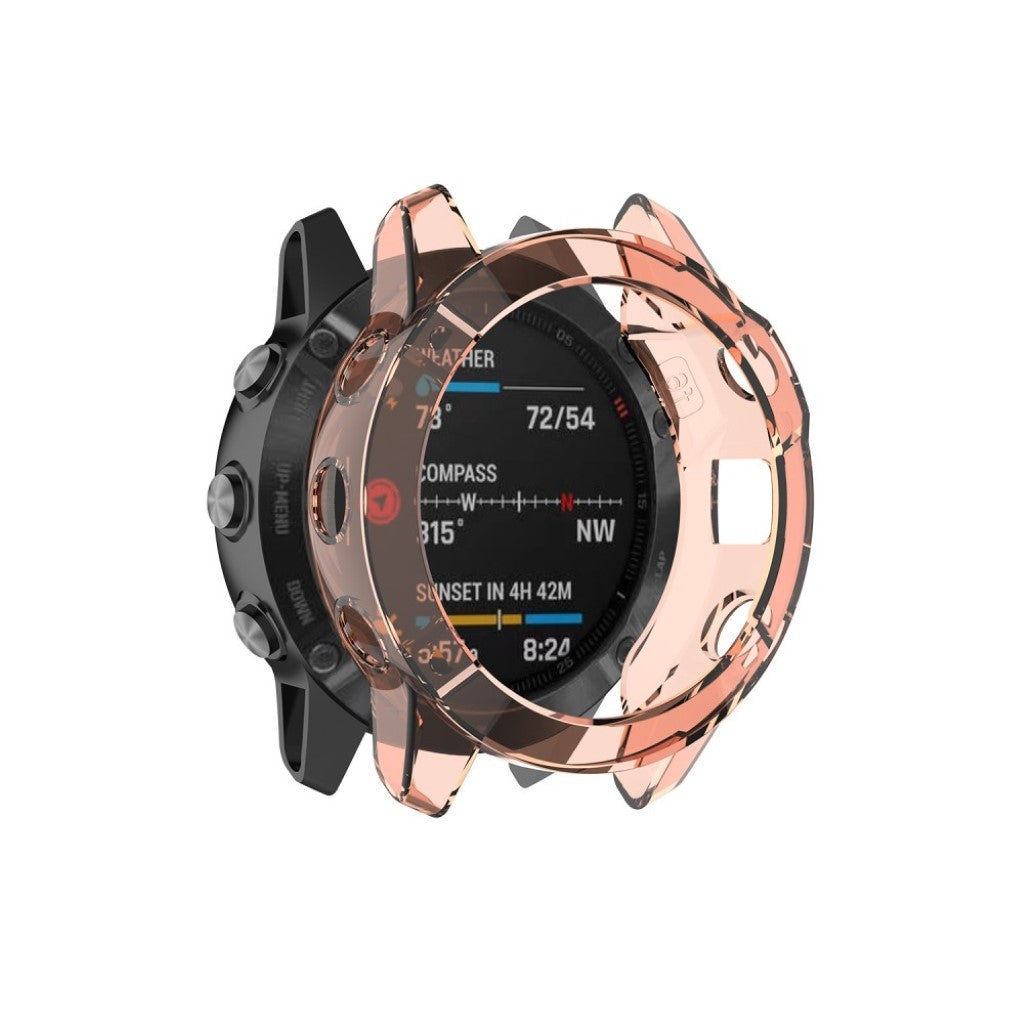 Vildt Godt Garmin Fenix 6X Pro Silikone Cover - Orange#serie_3