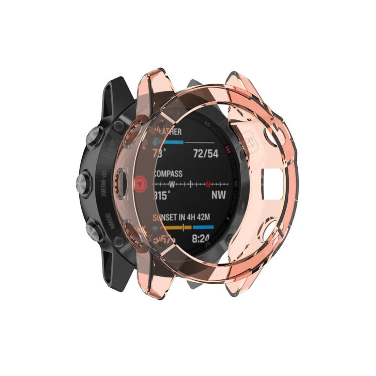 Mega Godt Garmin Fenix 6S Pro Silikone Cover - Orange#serie_3