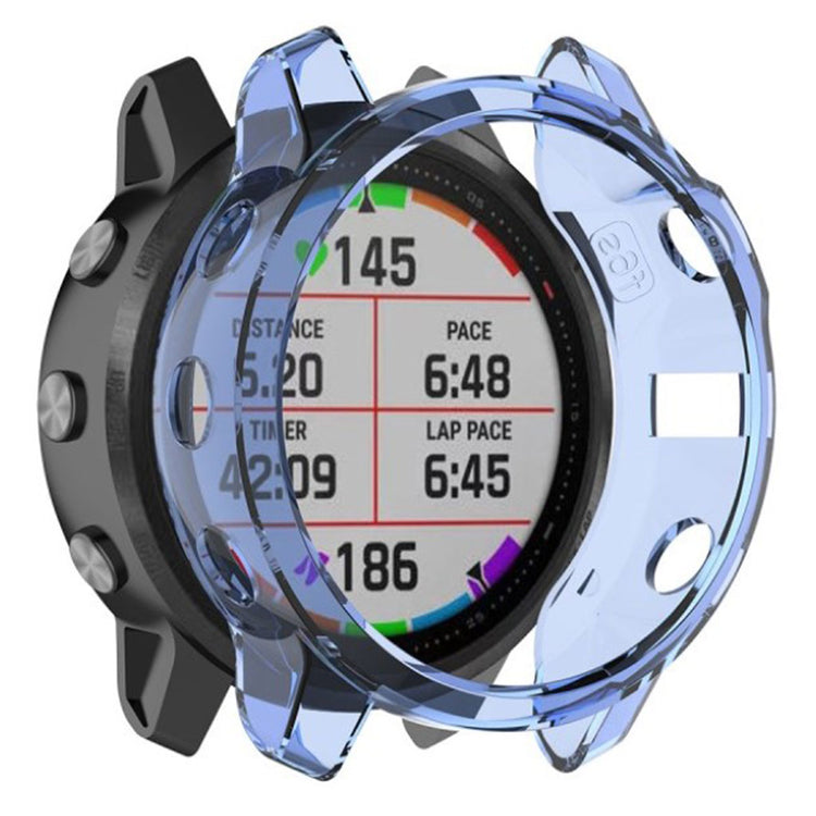 Mega Godt Garmin Fenix 6S Pro Silikone Cover - Blå#serie_4