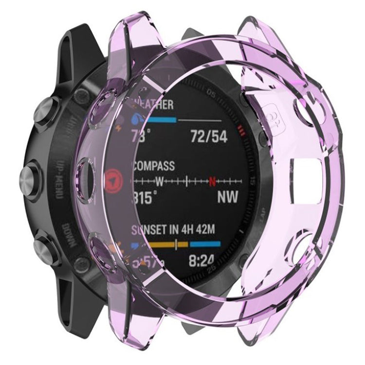 Mega Godt Garmin Fenix 6S Pro Silikone Cover - Lilla#serie_5