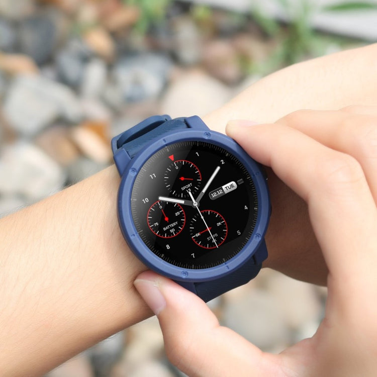 Rigtigt Flot Amazfit Stratos 2 \ 2s Plastik Cover - Blå#serie_7