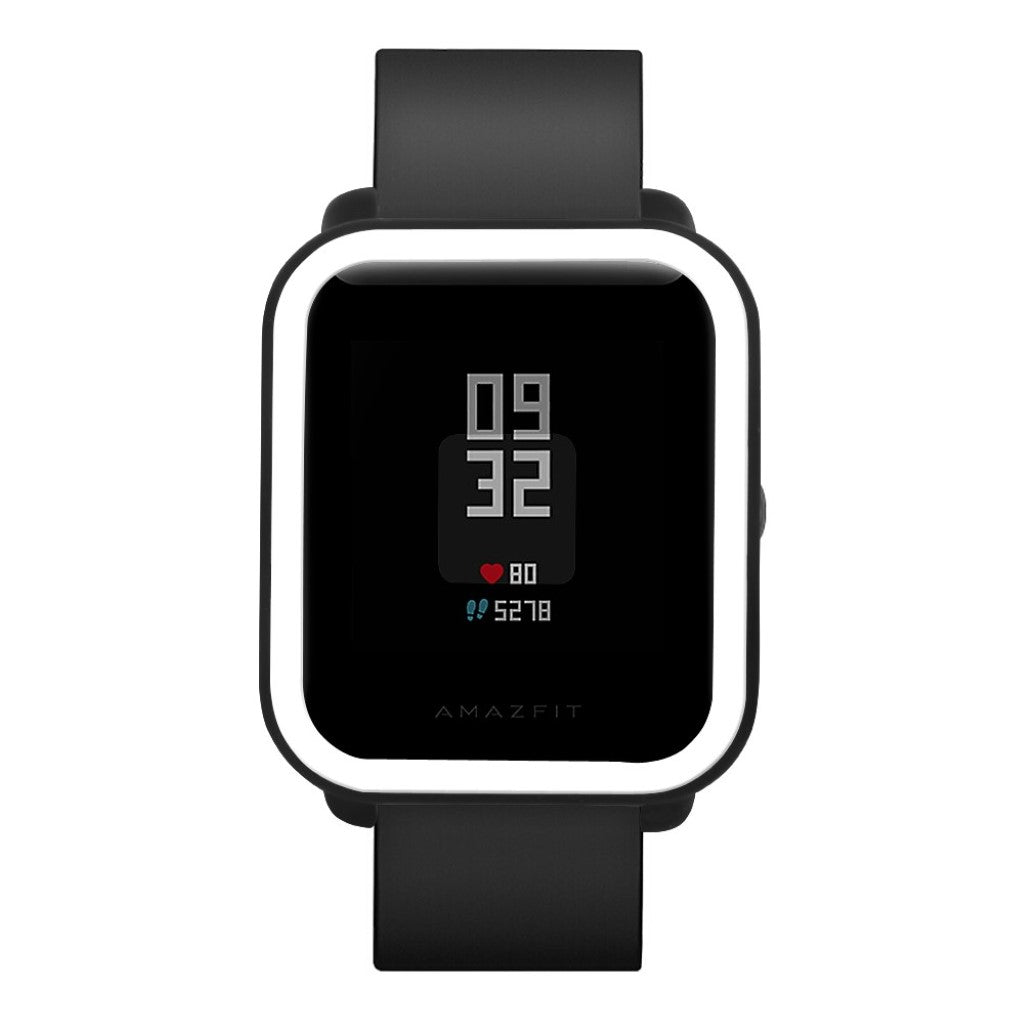 Beskyttende Amazfit Youth Silikone Cover - Sort#serie_1