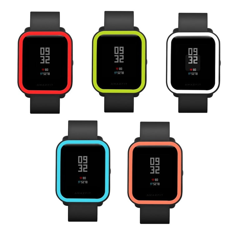 Beskyttende Amazfit Youth Silikone Cover - Sort#serie_1