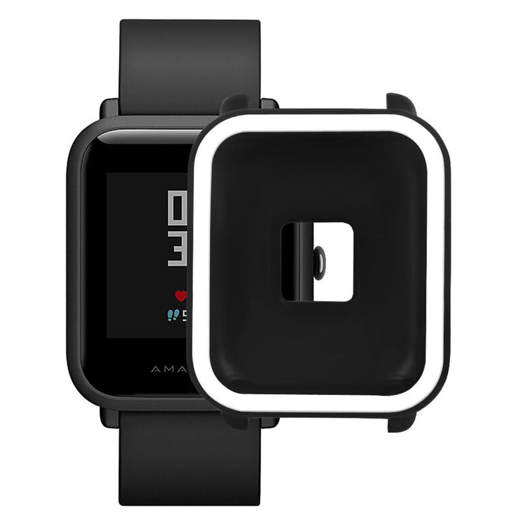 Beskyttende Amazfit Youth Silikone Cover - Sort#serie_1