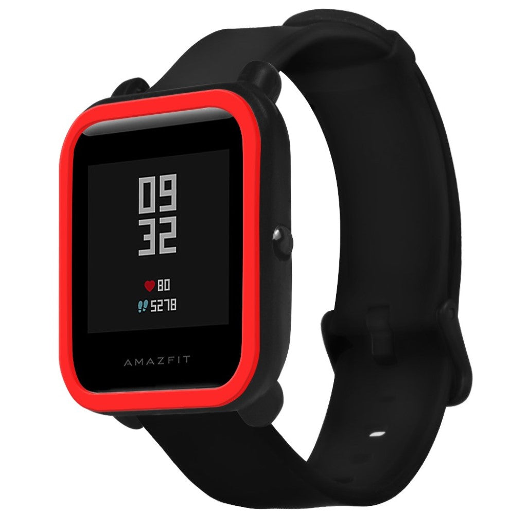 Beskyttende Amazfit Youth Silikone Cover - Sort#serie_2