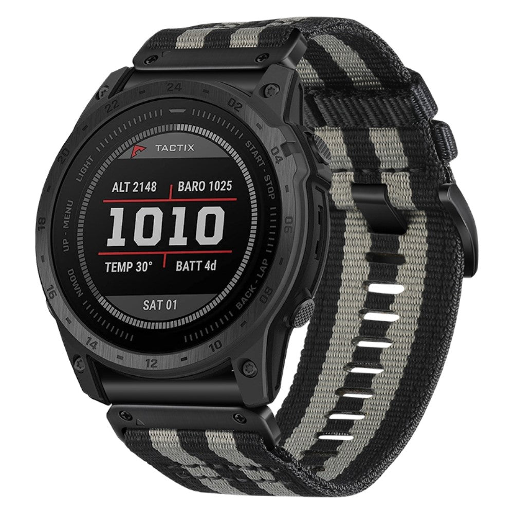 Rigtigt Fed Silikone Universal Rem passer til Smartwatch - Sølv#serie_1