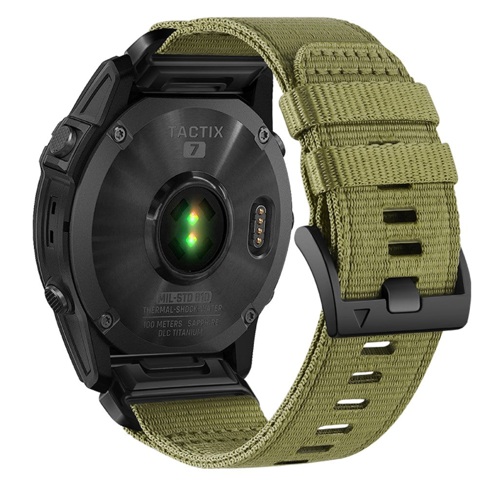 Rigtigt Fed Silikone Universal Rem passer til Smartwatch - Grøn#serie_3