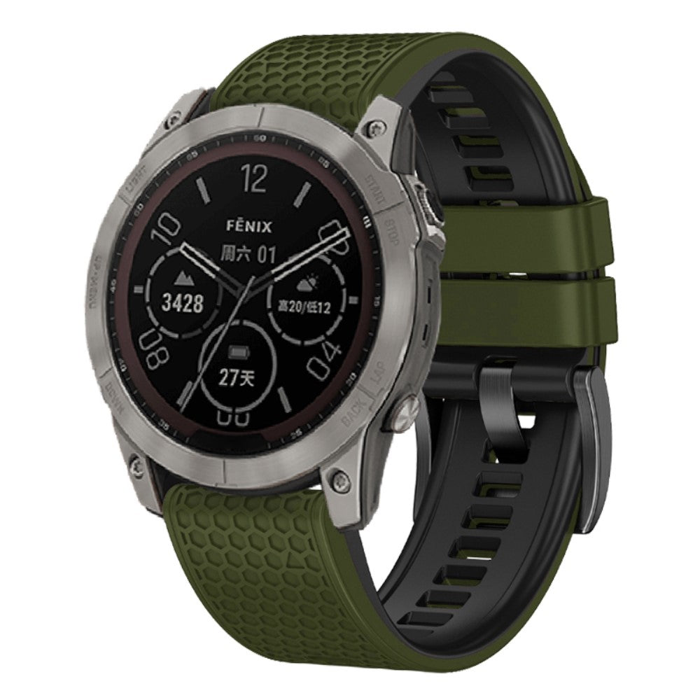 Smuk Silikone Universal Rem passer til Smartwatch - Grøn#serie_8