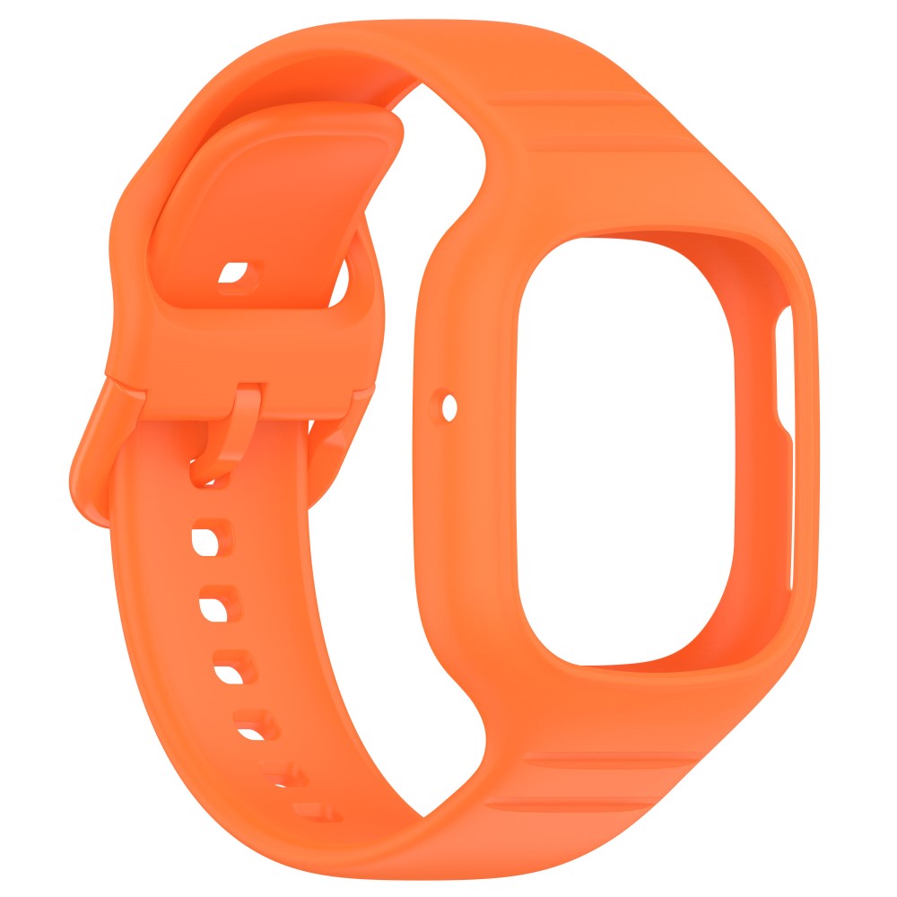 Meget Godt Metal Og Silikone Rem passer til Honor Watch 4 - Orange#serie_4