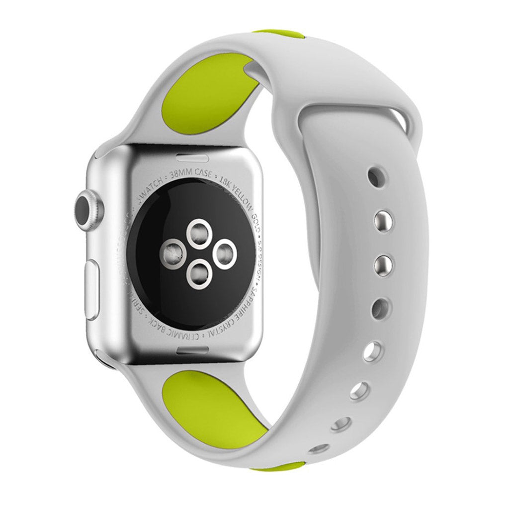 Grøn Apple Watch Series 1-3 42mm Silikone Urrem#serie_4