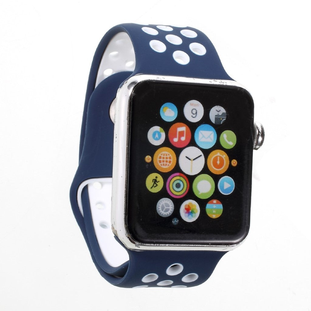 Helt vildt rart Apple Watch Series 1-3 42mm Silikone Rem - Blå#serie_2