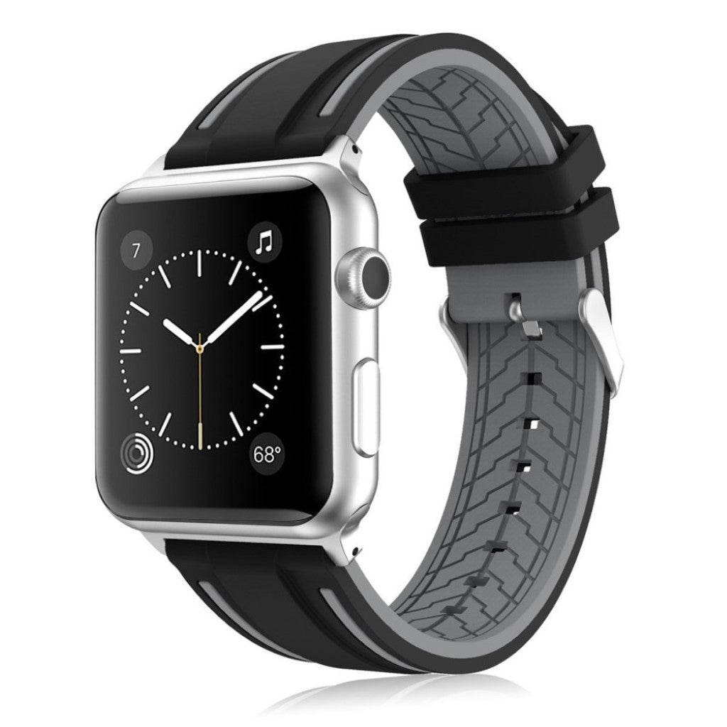 Mega holdbart Apple Watch Series 1-3 38mm Silikone Rem - Flerfarvet#serie_5