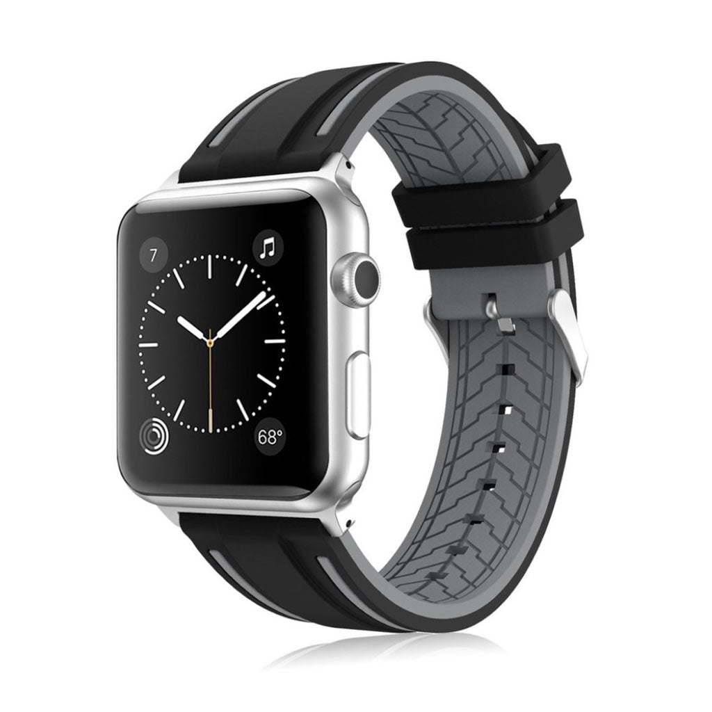 Mega holdbart Apple Watch Series 1-3 38mm Silikone Rem - Flerfarvet#serie_5