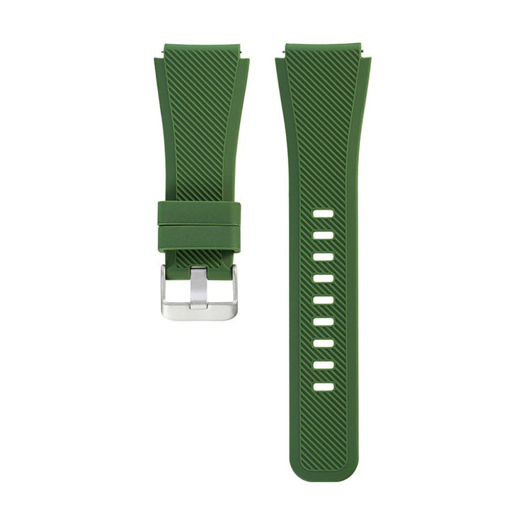 Fed Samsung Gear S3 Silikone Urrem - Grøn#serie_2