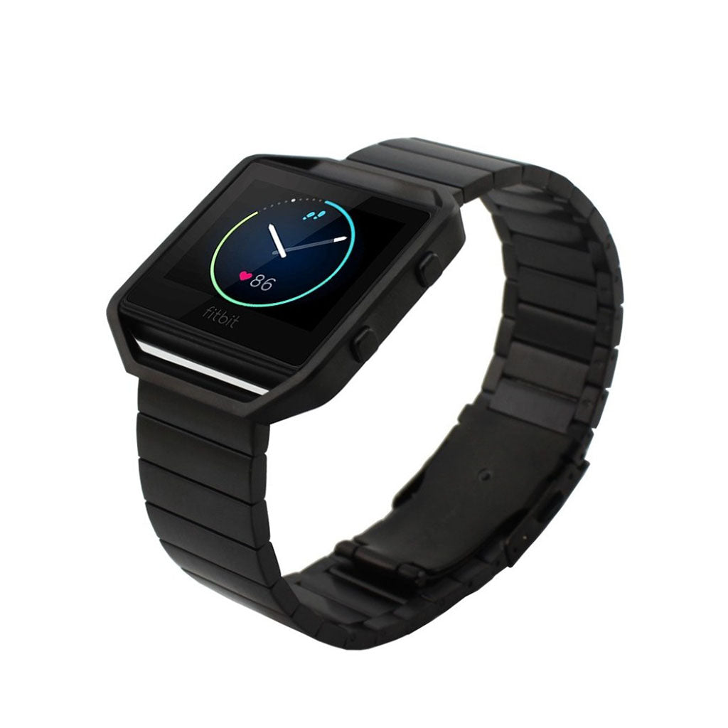 Rigtigt fint Fitbit Blaze Metal Rem - Sort#serie_4