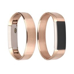 Solid Fitbit Alta HR Metal Rem - Pink#serie_3