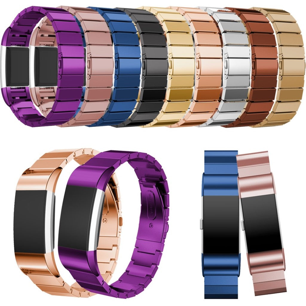 Mega nydelig Fitbit Charge 2 Metal Rem - Pink#serie_6