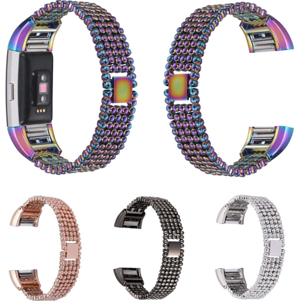 Super elegant Fitbit Charge 2 Metal Rem - Pink#serie_3