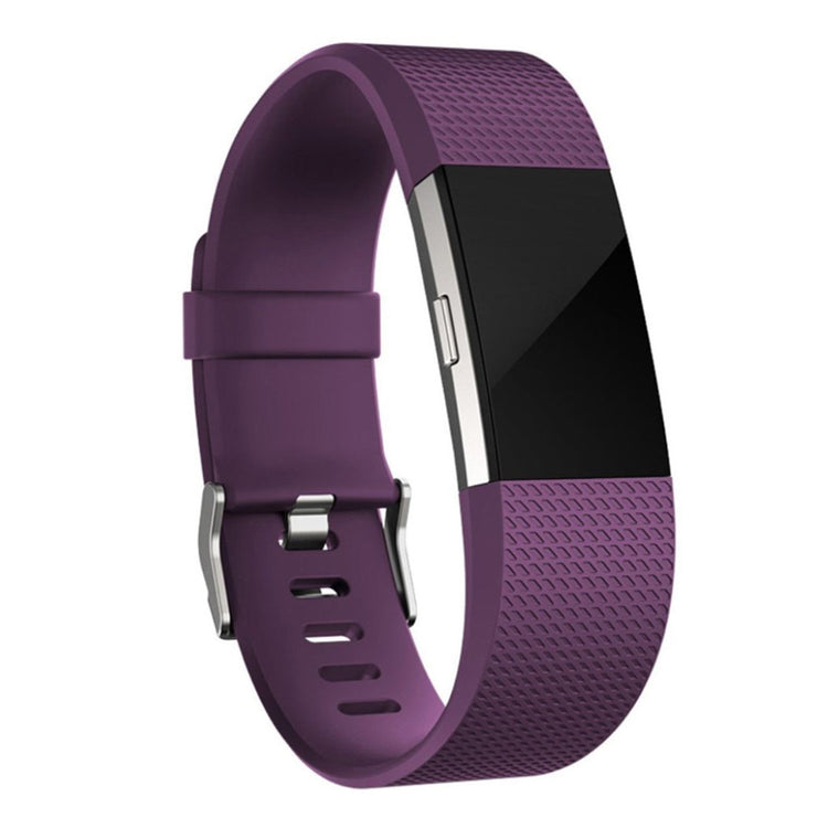 Mega cool Fitbit Charge 2 Silikone Rem - Lilla#serie_2