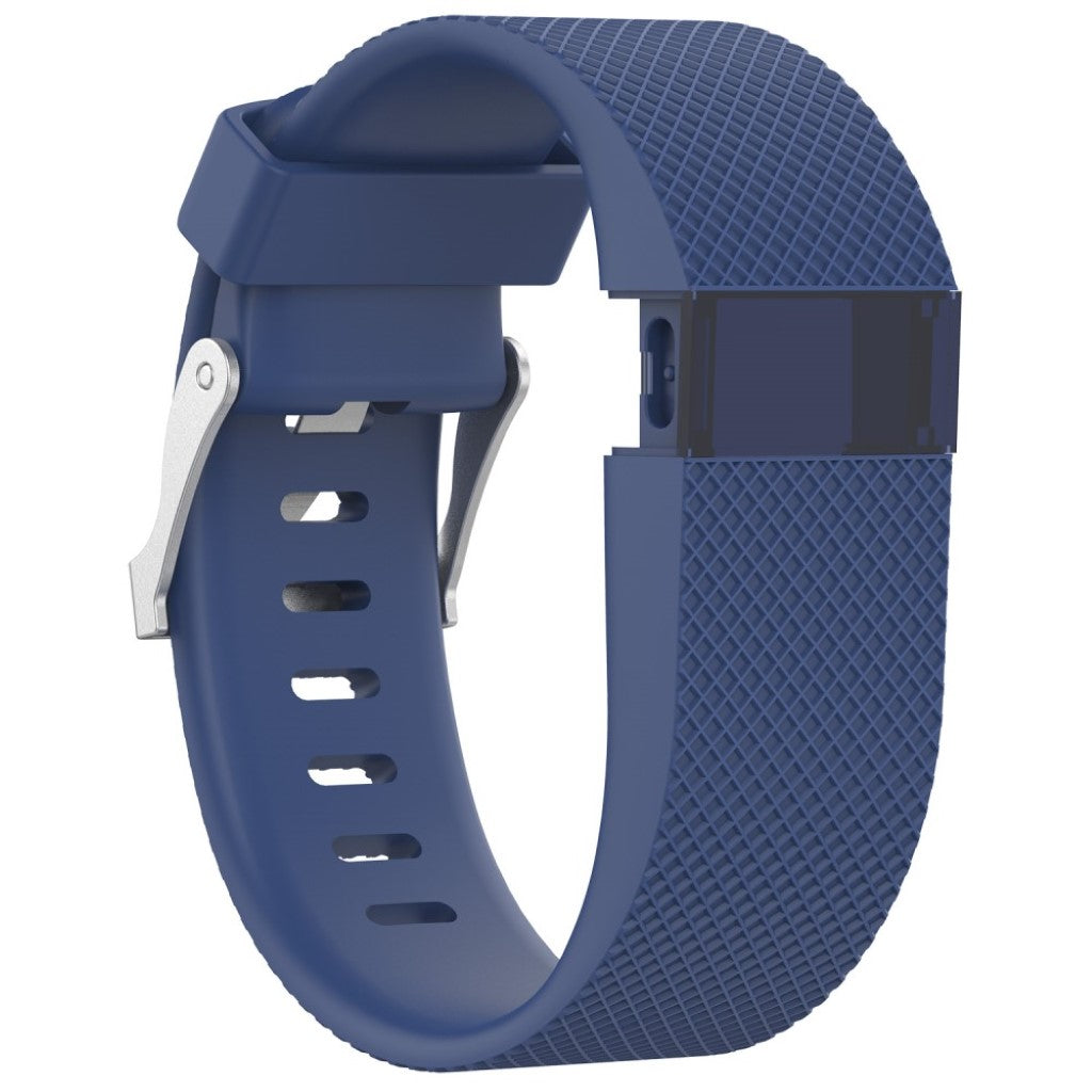 Vildt fantastisk Fitbit Charge HR Silikone Rem - Størrelse: L - Blå#serie_7