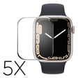 5st Apple Watch Series 7 45mm Hårdplast HD 3D Böjd Skärmskydd