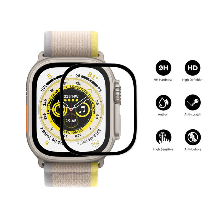 Apple Watch Ultra Hærdet Glas Skærmbeskytter - Gennemsigtig#serie_592