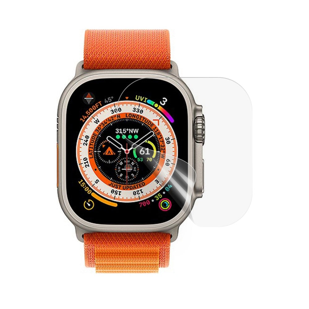 Apple Watch Ultra Silikone Skærmbeskytter - Gennemsigtig#serie_653