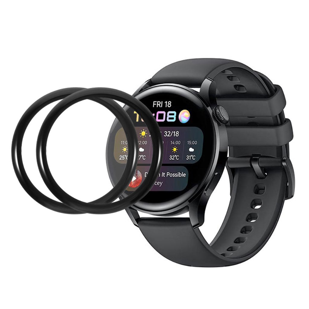 2stk Huawei Watch 3 Plastik Skærmbeskytter - Gennemsigtig#serie_277
